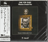 Masaru Imada Trio : One For Duke (CD, Album, RE)