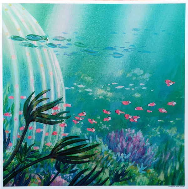 久石 譲* : 崖の上のポニョ (サウンドトラック) (LP + LP, S/Sided, Etch + Album, Ltd, Gat)