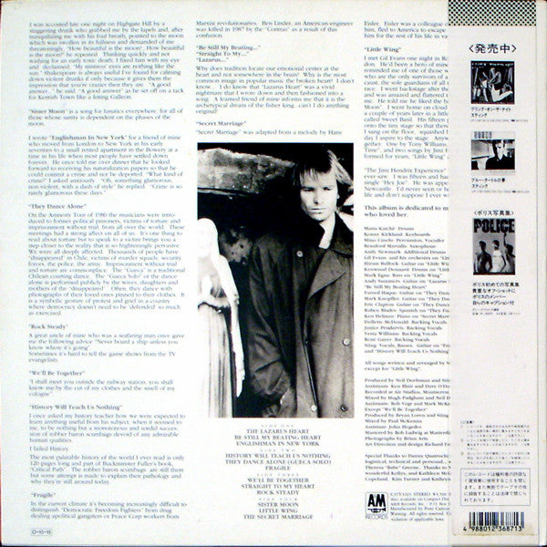 Sting : ...Nothing Like The Sun (2xLP, Album)