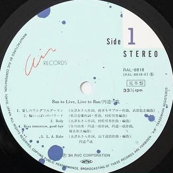 Issei Endoh : Run To Live, Live To Run (LP, Album, Promo)