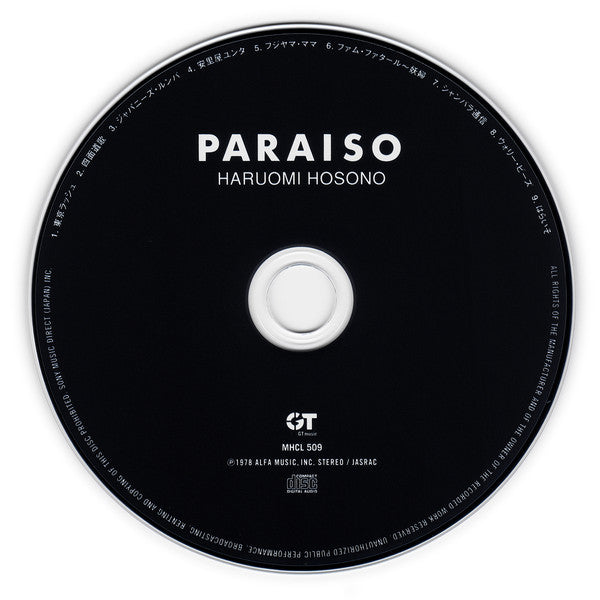 Haruomi Hosono And The Yellow Magic Band : Paraiso (CD, Album, RE, RM)