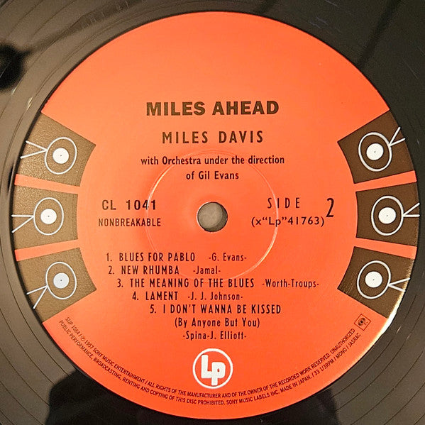Miles Davis + 19 - Gil Evans : Miles Ahead (LP, Album, Mono, Ltd, RE)