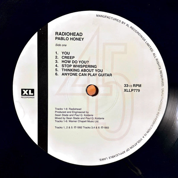Radiohead : Pablo Honey (LP, Album, RE)