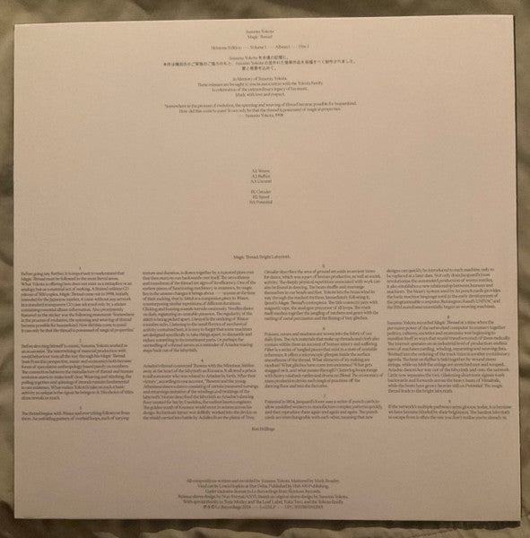 Susumu Yokota : Magic Thread (Skintone Edition) (2xLP, Album, RE, RM, Gol)