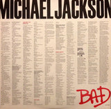 Michael Jackson = マイケルジャクソン* : Bad (LP, Album, Gat)