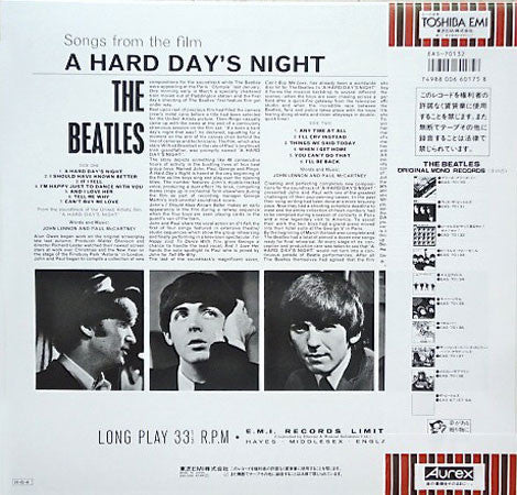 The Beatles : A Hard Day's Night (LP, Album, Mono, RE, Red)