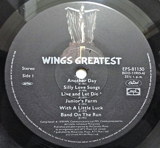 Wings (2) : Wings Greatest (LP, Comp)