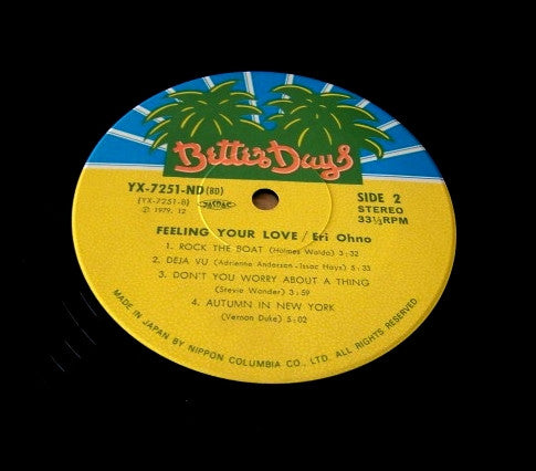 Eri Ohno : Feeling Your Love (LP, Album)