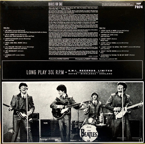 The Beatles : Beatles For Sale (LP, Album, Mono, Ltd, RE, RM)