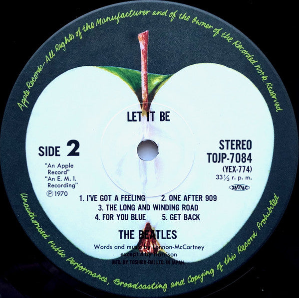 The Beatles : Let It Be (LP, Album, Ltd, RE, RM)