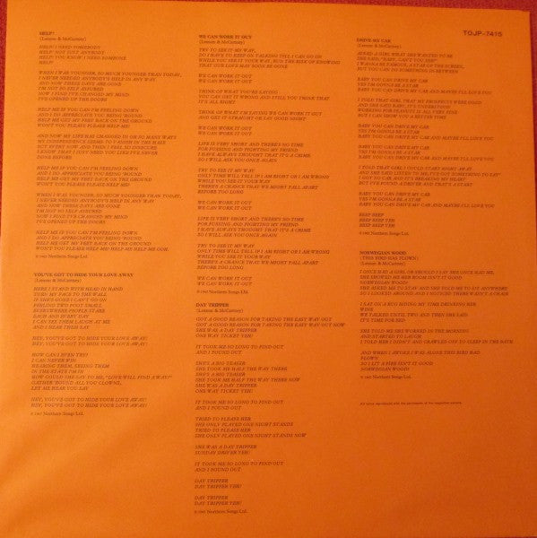 The Beatles : 1962-1966 (2xLP, Comp, RE, Gat)