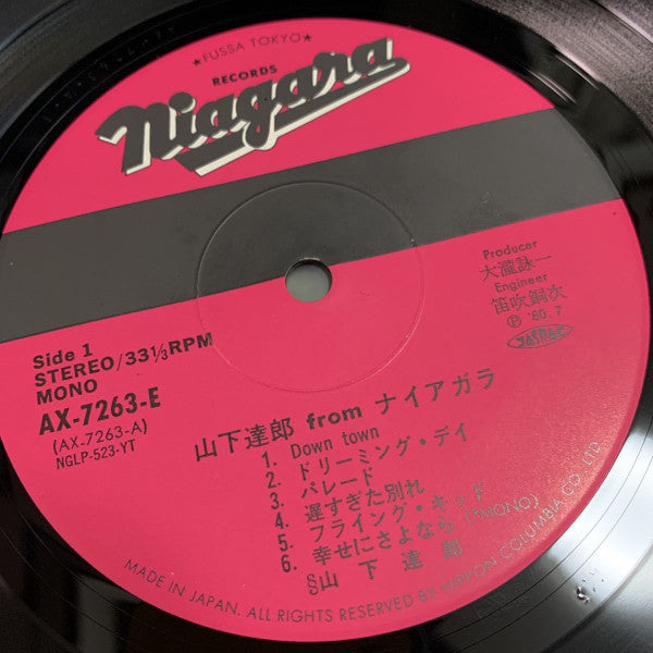 山下達郎* : Tatsuro Yamashita From Niagara = 山下達郎 From ナイアガラ  (LP, Comp, Mono)