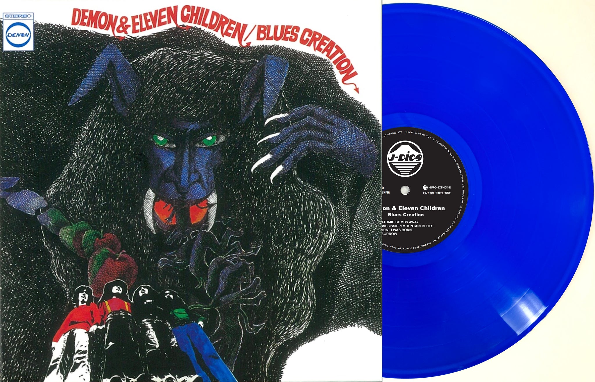 Blues Creation - Demon and the 11 Children [Clear Deep Blue Vinyl] (LP) preorder